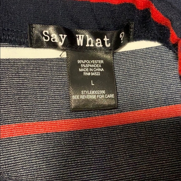 Striped Pencil Skirt w Slit ☺️ - Picture 5 of 7